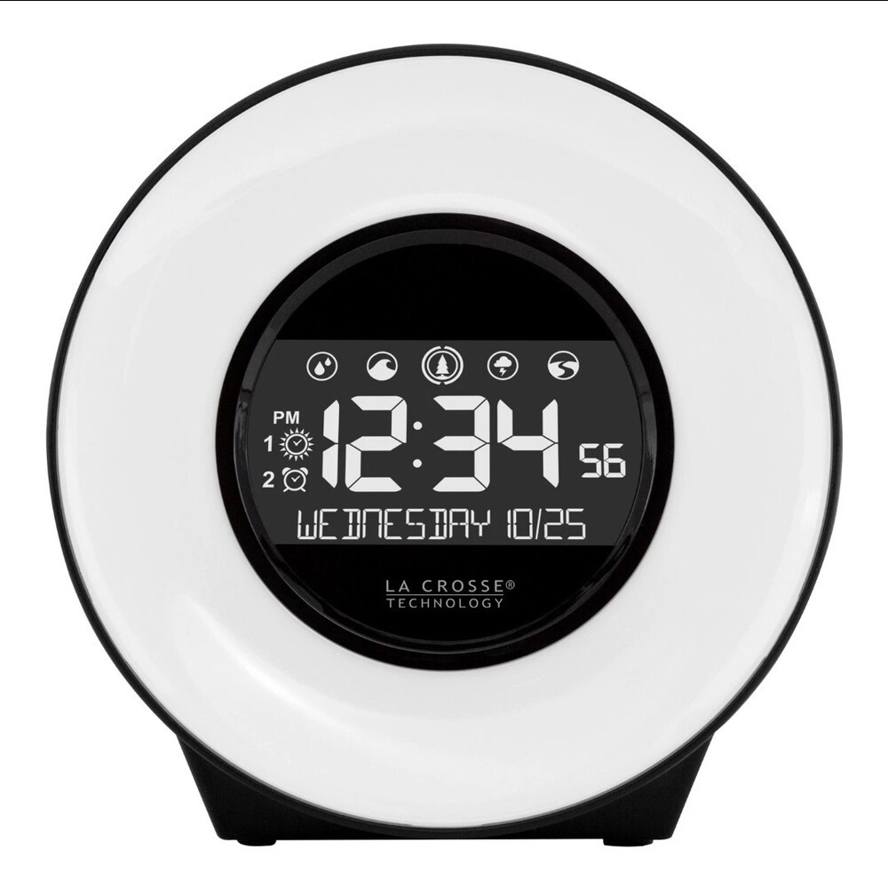 C85135 La Crosse Technology Mood Light & Nature Sound Digital Alarm Clock